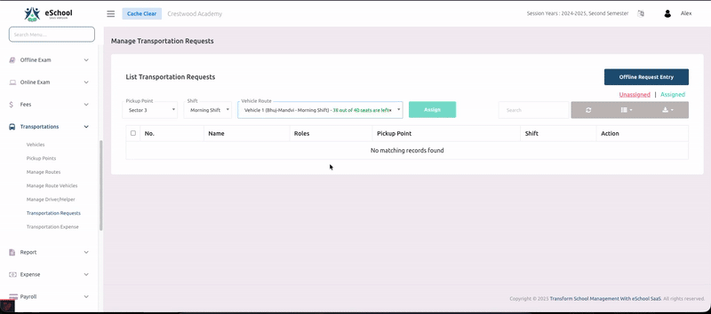 Transportation Requests